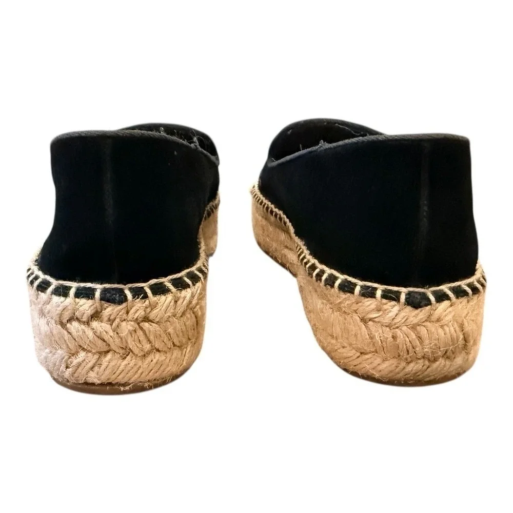 Jack Rogers Luna Suede Espadrilles Embroidered Geometric Design‎ Women's Size 6M